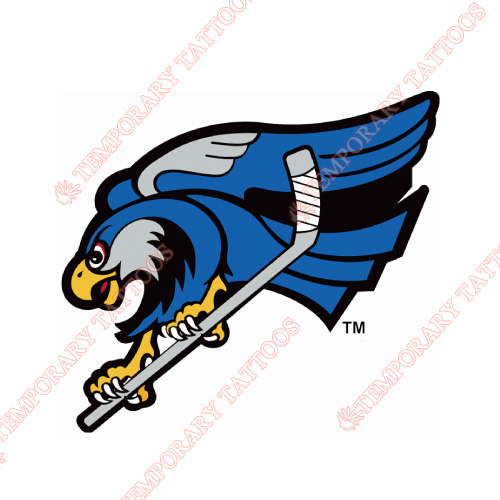 Springfield Falcons Customize Temporary Tattoos Stickers NO.9138